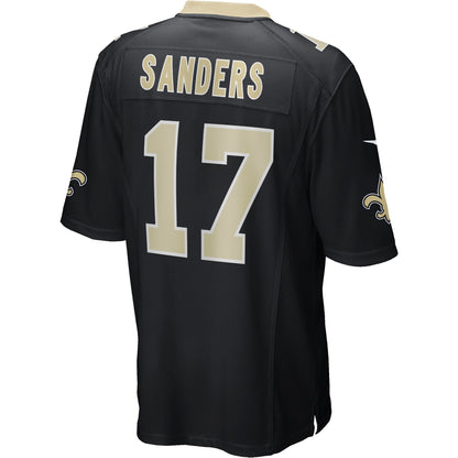 Emmanuel Sanders New Orleans Saints Game Player Jersey - Black