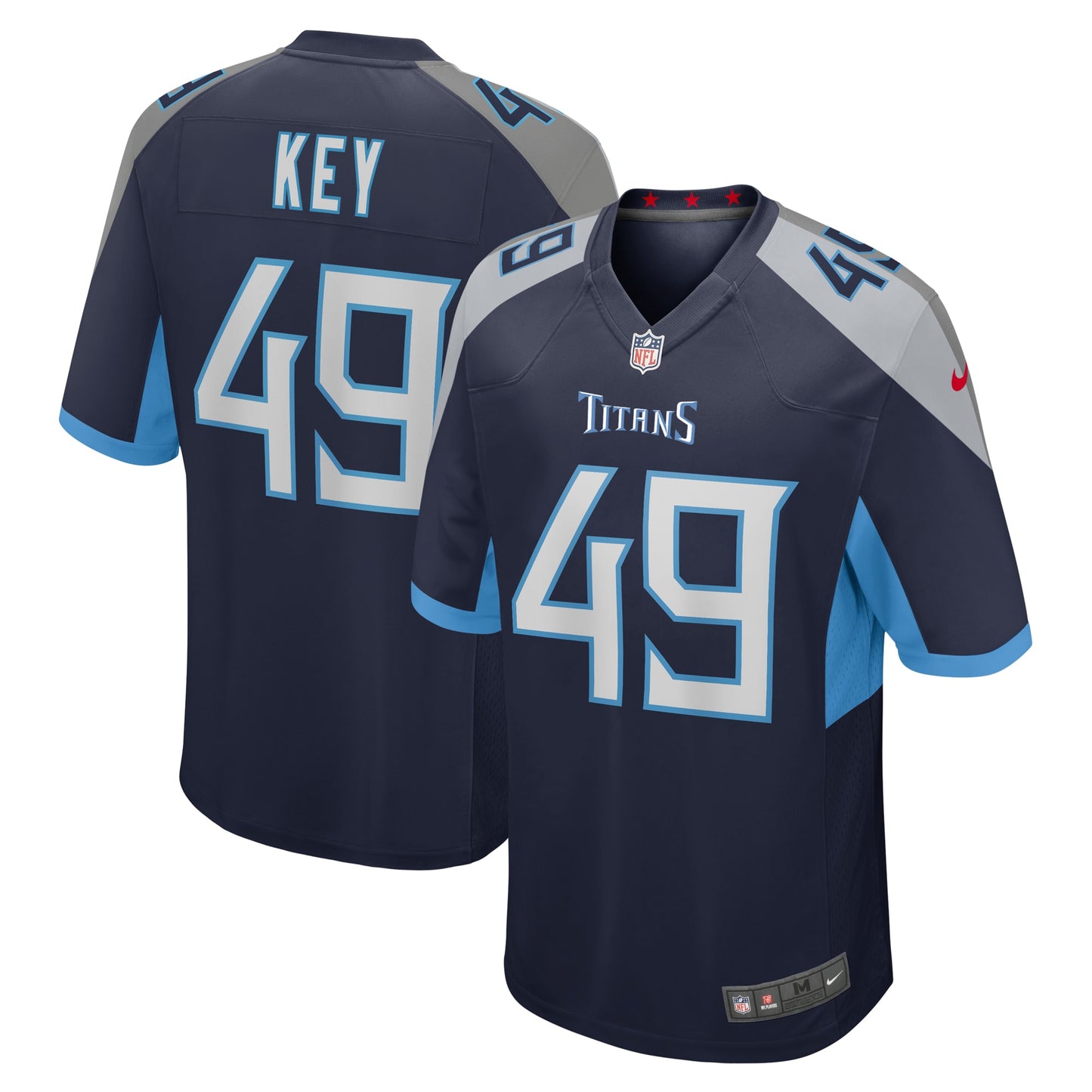 Arden Key Tennessee Titans Game Player Jersey - Navy