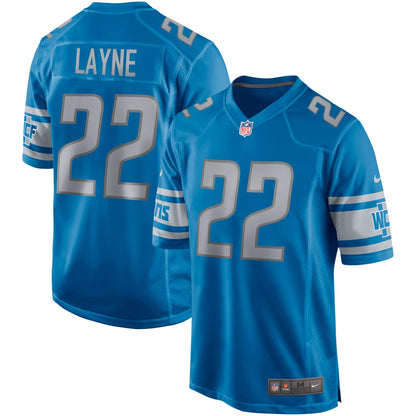 Bobby Layne Detroit Lions Game Retired Player Jersey - Blue