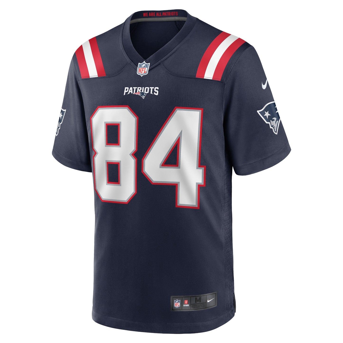 Kendrick Bourne New England Patriots Game Jersey - Navy