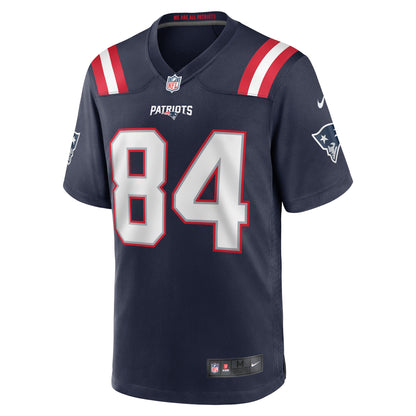 Kendrick Bourne New England Patriots Game Jersey - Navy