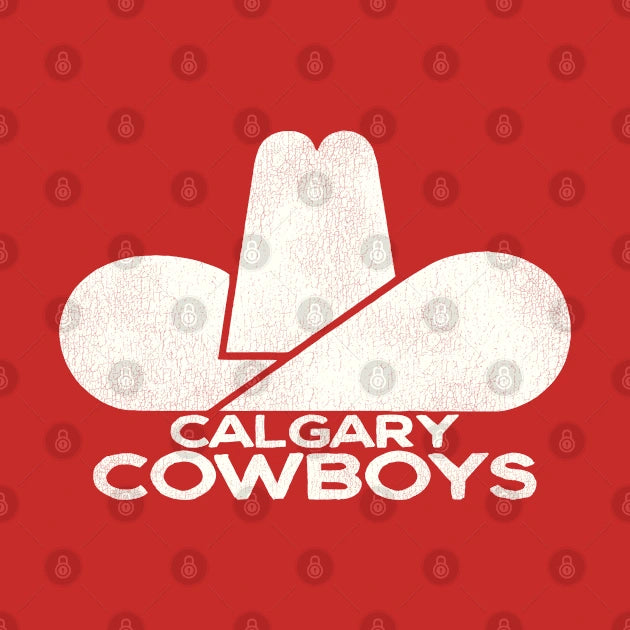 Defunct Calgary Cowboys Hockey Team Hoodie
