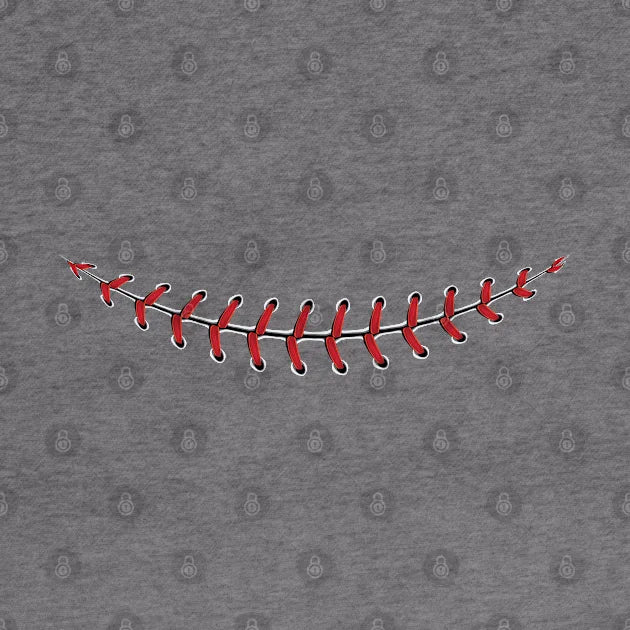 Baseball Lace Smile Hoodie