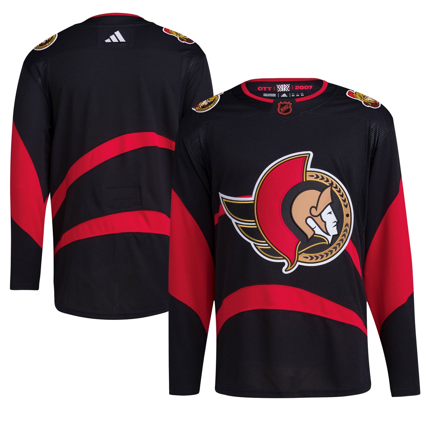 Ottawa Senators Reverse Retro 2.0 Authentic Blank Jersey - Black