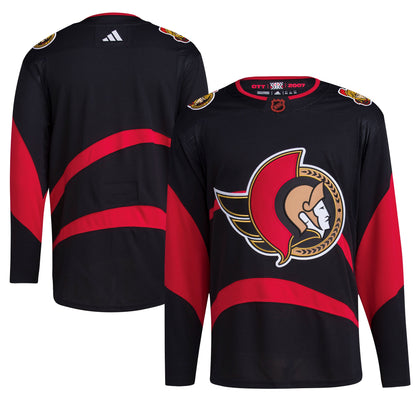 Ottawa Senators Reverse Retro 2.0 Authentic Blank Jersey - Black