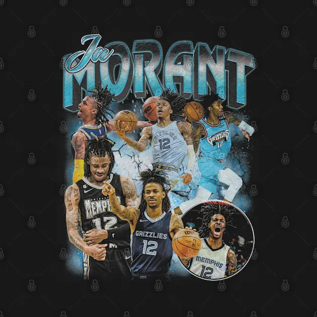 Ja Morant Vintage Bootleg Hoodie