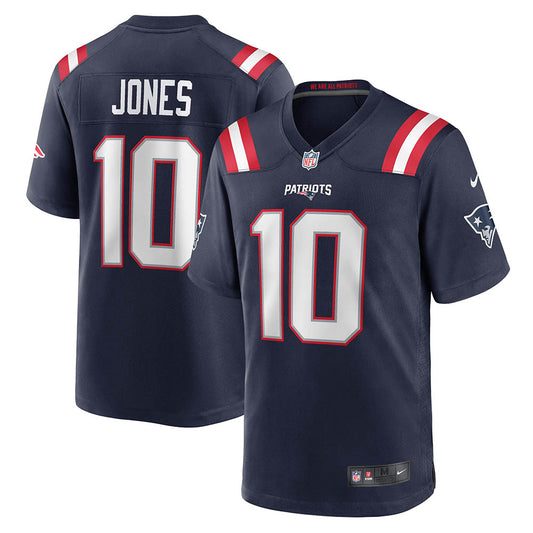 Men's New England Patriots Mac Jones Player Game Jersey Navy