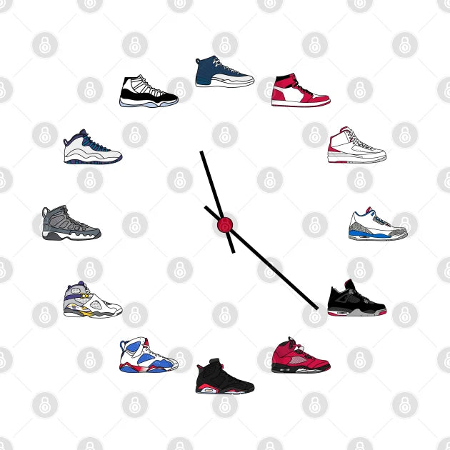 Jordan Sneaker Clock T-Shirt