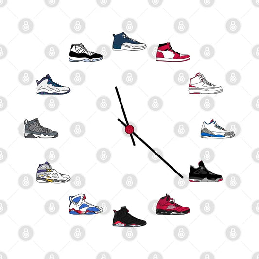 Jordan Sneaker Clock T-Shirt