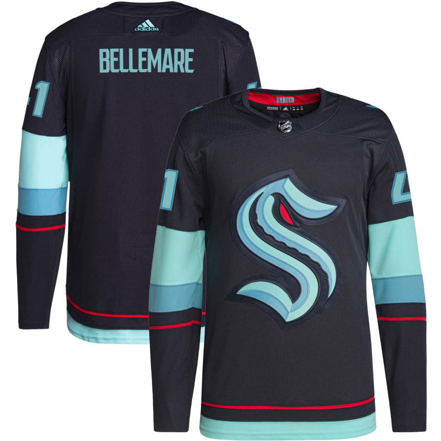 Pierre-Edouard Bellemare Seattle Kraken Home Authentic Primegreen Jersey - Navy