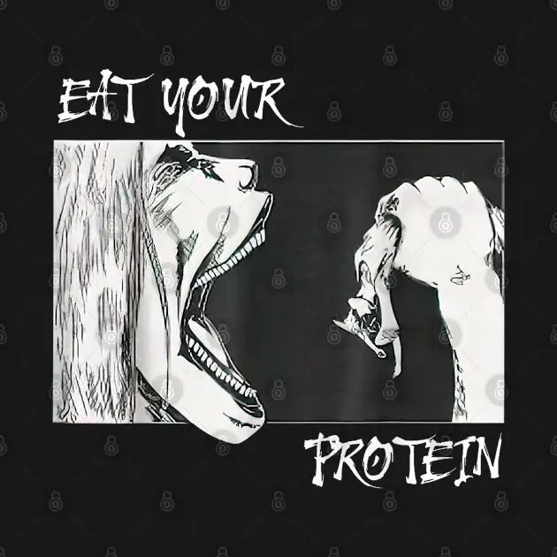 Eat Your Protein, Anime Gym, Pump, Bodybuilding, Fitness Hoodie