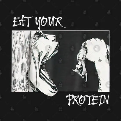 Eat Your Protein, Anime Gym, Pump, Bodybuilding, Fitness Hoodie