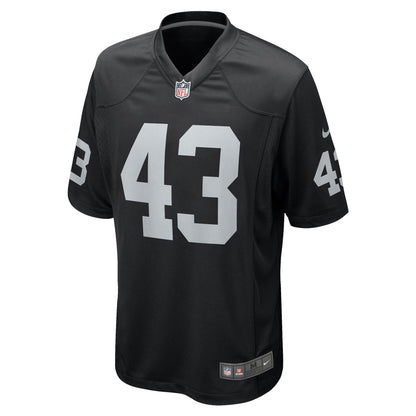 Kanai Mauga Las Vegas Raiders Team Game Jersey - ?Black