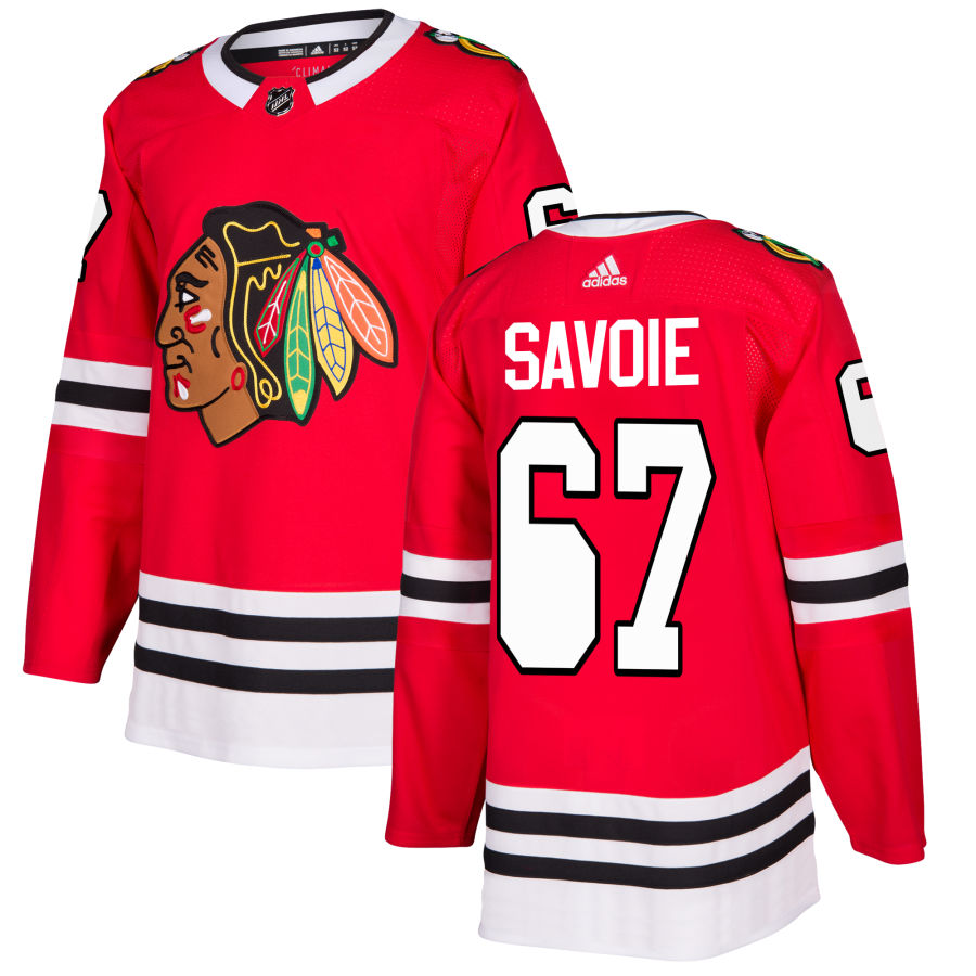 Samuel Savoie Chicago Blackhawks Authentic Jersey - Red