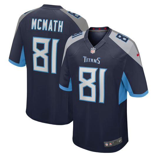 Racey McMath Tennessee Titans Game Jersey - Navy