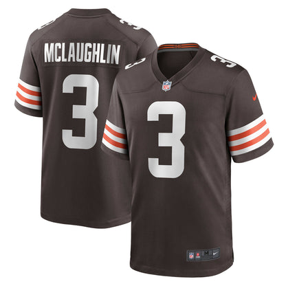 Chase McLaughlin Cleveland Browns Game Jersey - Brown