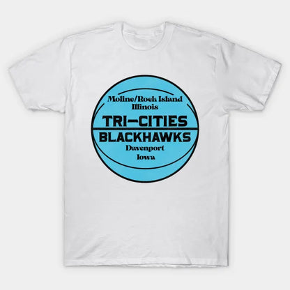Defunct Tri-Cities Blackhawks Basketball Team T-Shirt