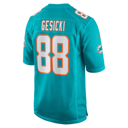 Men's Miami Dolphins Mike Gesicki Game Player Jersey Aqua