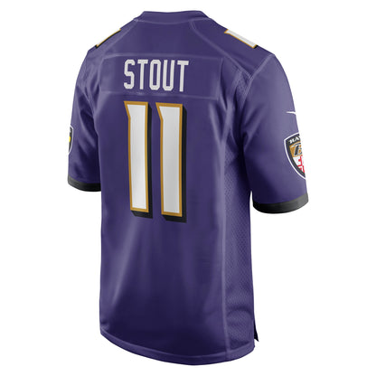 Jordans Stout Baltimore Ravens Player Game Jersey - Purple