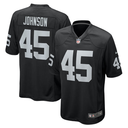 Jaquan Johnson Las Vegas Raiders Game Player Jersey - Black