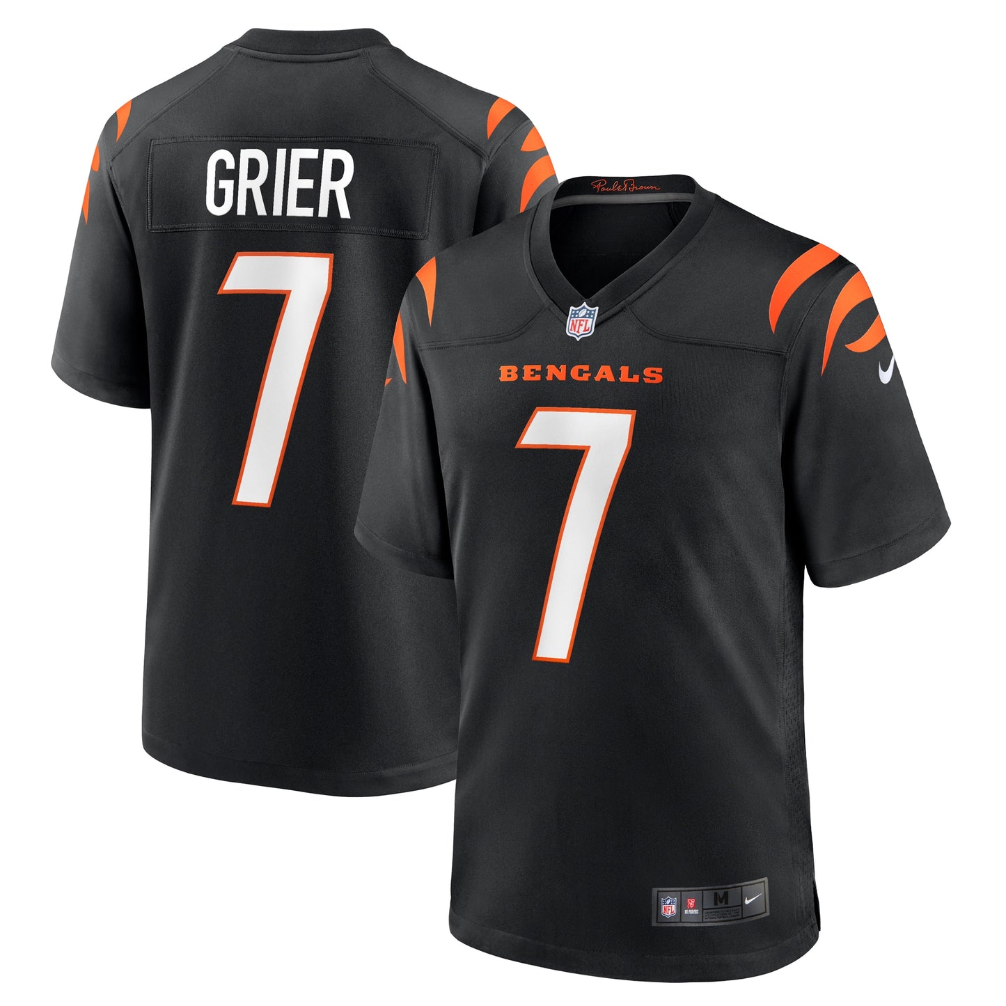 Will Grier Cincinnati Bengals Team Game Jersey - ?Black