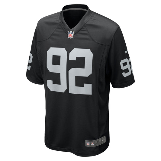 Richard Seymour Las Vegas Raiders Retired Player Game Jersey - Black