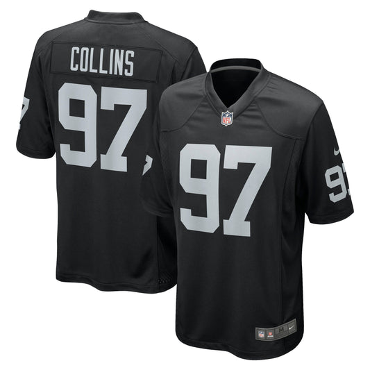 Maliek Collins Las Vegas Raiders Game Jersey - Black