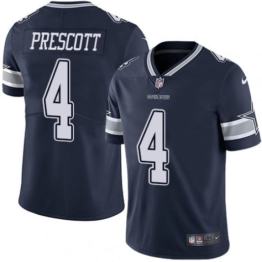 Men's Dallas Cowboys Dak Prescott Limited Player Jersey Navy Blue