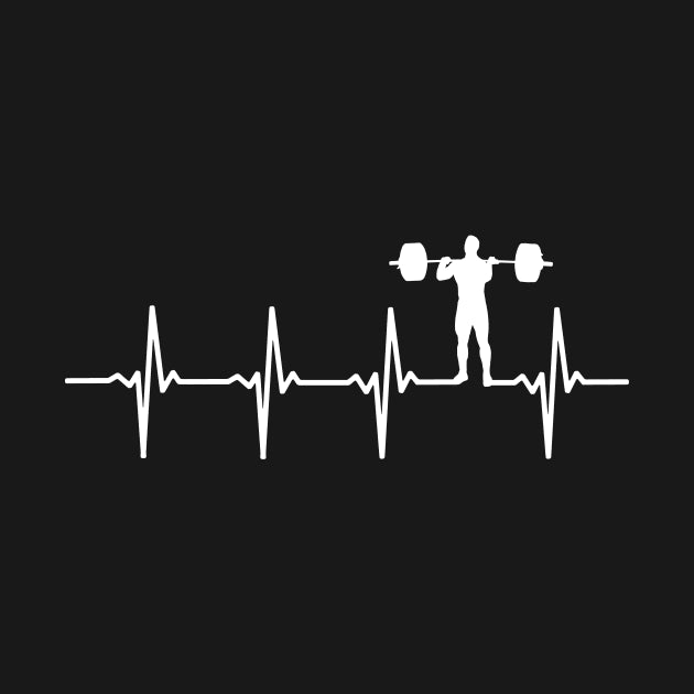 Weight Lifting Heartbeat Gift For Weightlifters Hoodie