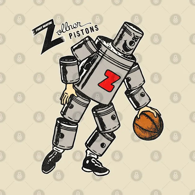 Defunct Fort Wayne Zollner Pistons Basketball Team T-Shirt