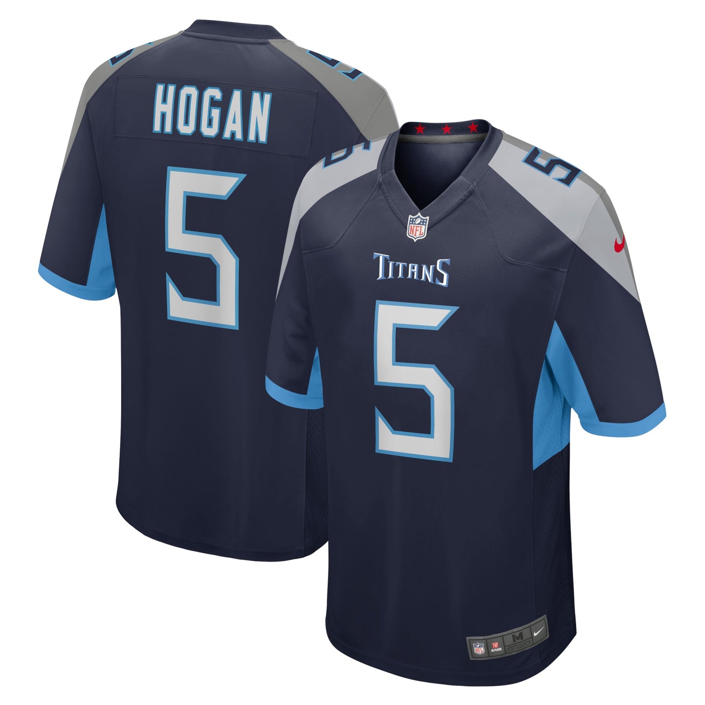 Kevin Hogan Tennessee Titans Home Game Player Jersey - Navy