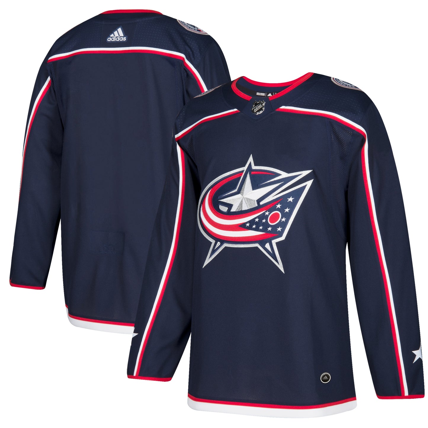 Columbus Blue Jackets Home Authentic Blank Jersey - Navy