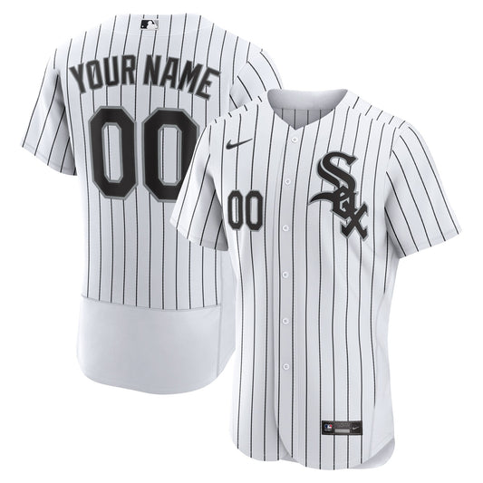 Chicago White Sox Home Authentic Custom Jersey - White