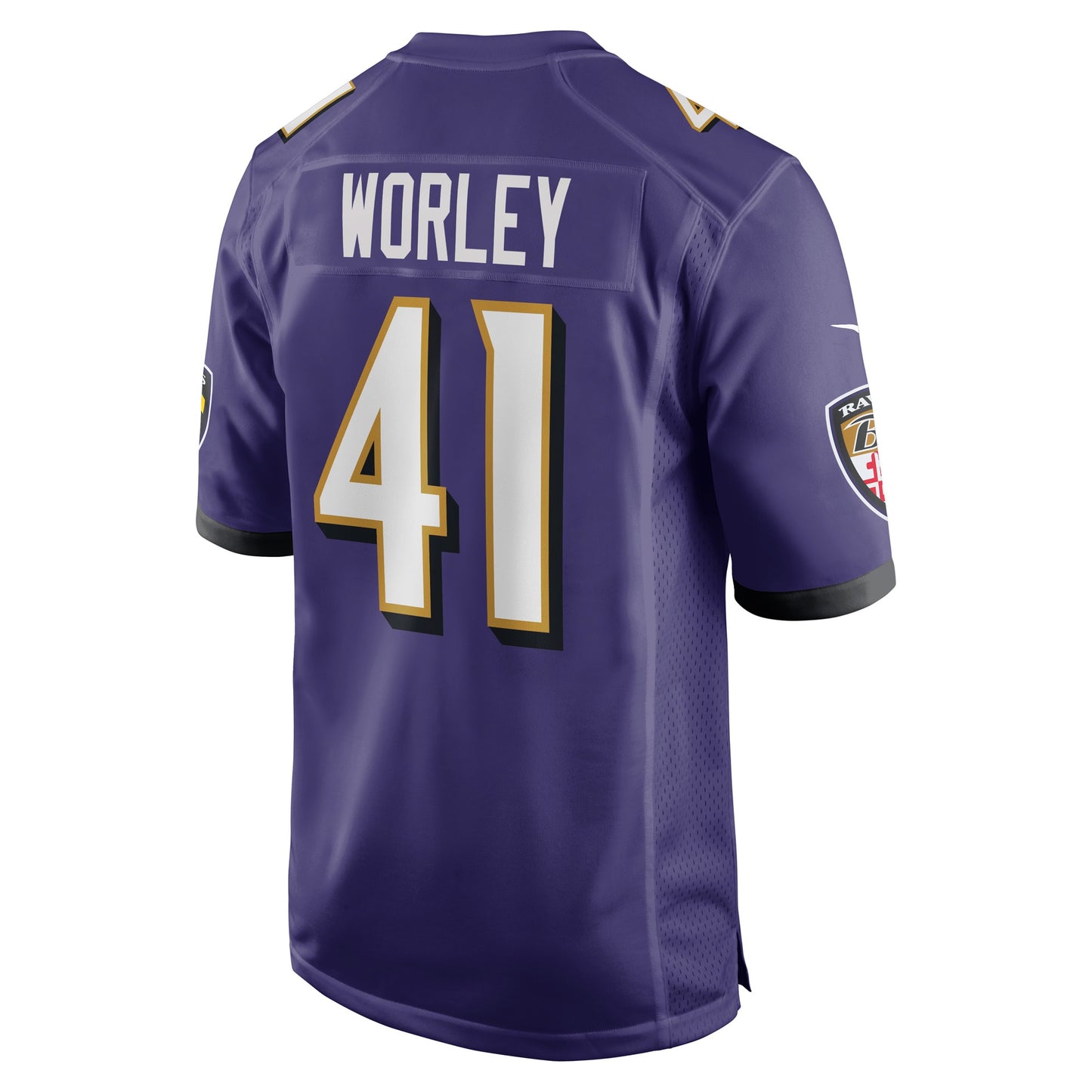 Daryl Worley Baltimore Ravens Game Player Jersey - Purple