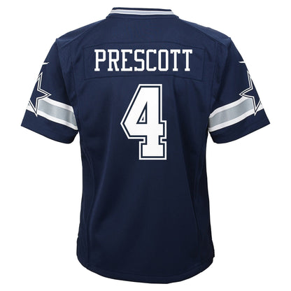Toddler Dak Prescott Navy Dallas Cowboys Team Game Jersey