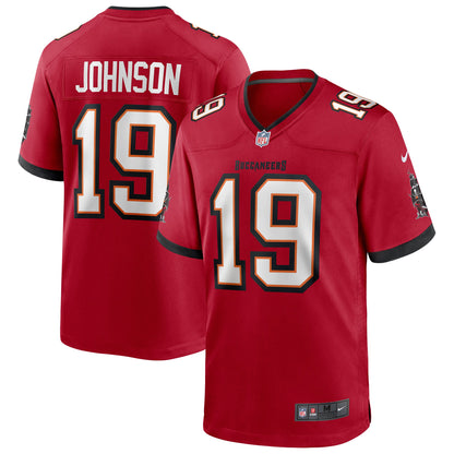 Keyshawn Johnson Tampa Bay Buccaneers Game Retired Player Jersey - Red
