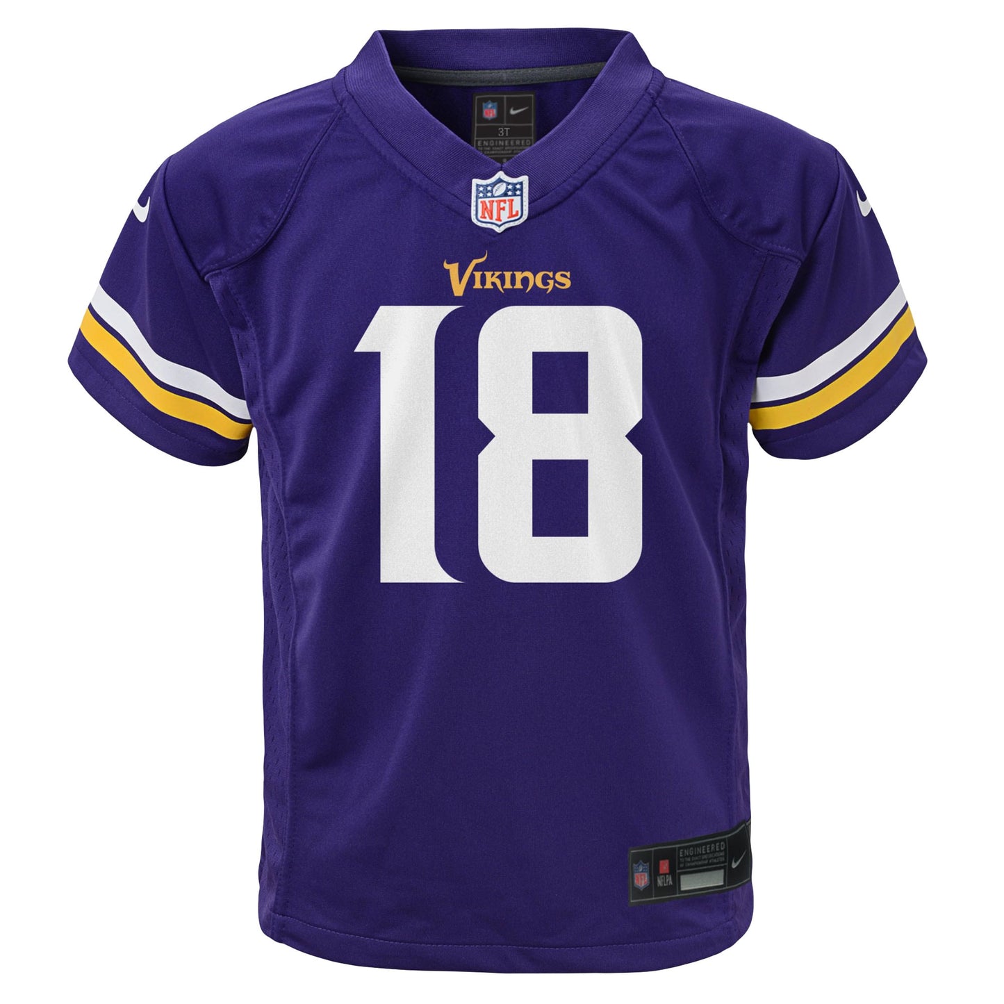 Justin Jefferson Minnesota Vikings Toddler Game Jersey - Purple