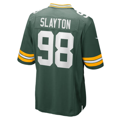 Chris Slayton Green Bay Packers Game Player Jersey - Green