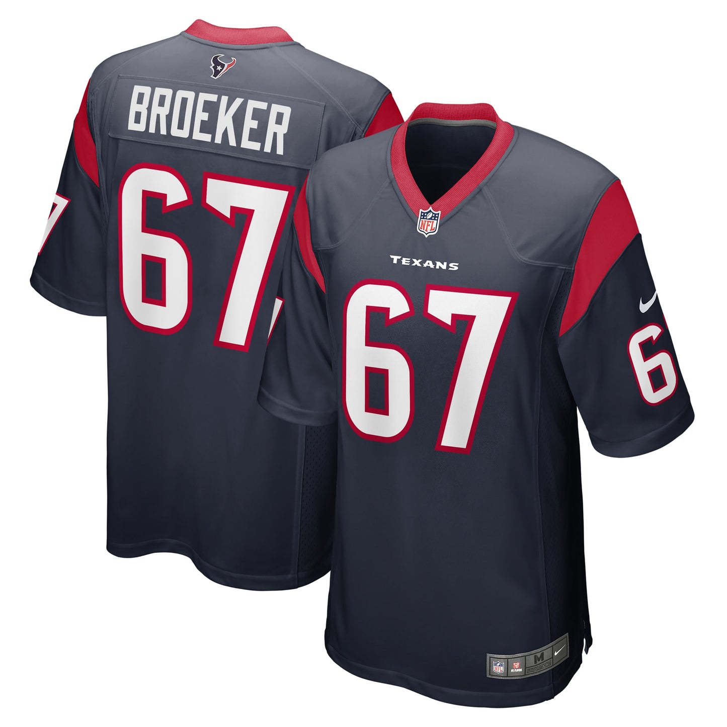 Nick Broeker Houston Texans Team Game Jersey - ?Navy