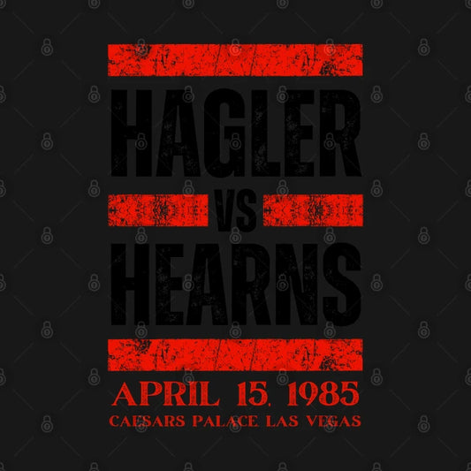 Hagler Vs Hearns Vintage Hoodie
