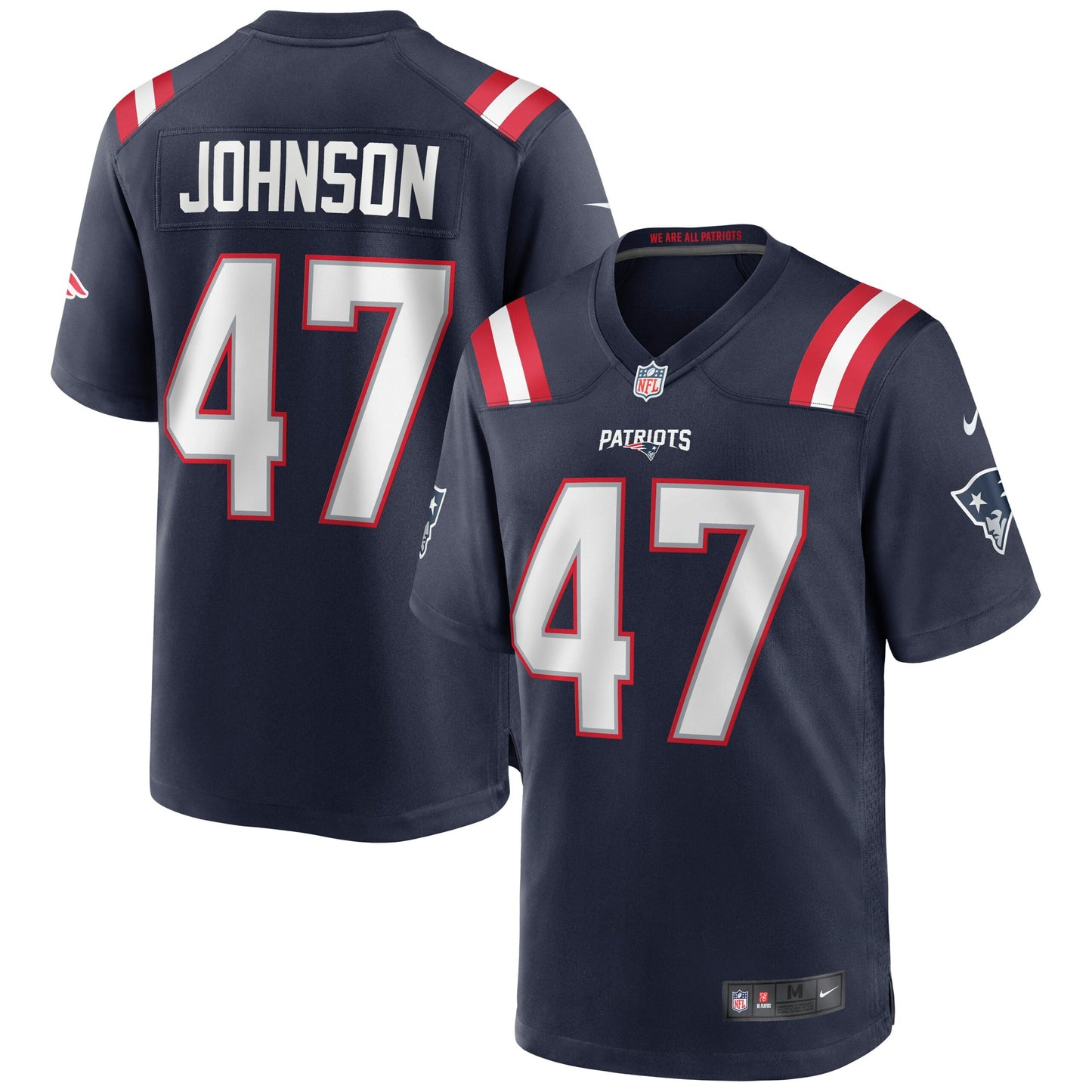 Jakob Johnson New England Patriots Game Jersey - Navy