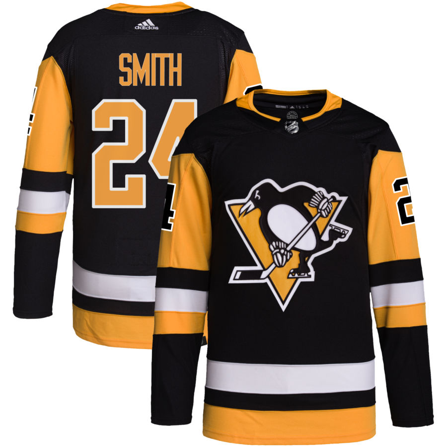 Ty Smith Pittsburgh Penguins Home Primegreen Authentic Pro Jersey - Black