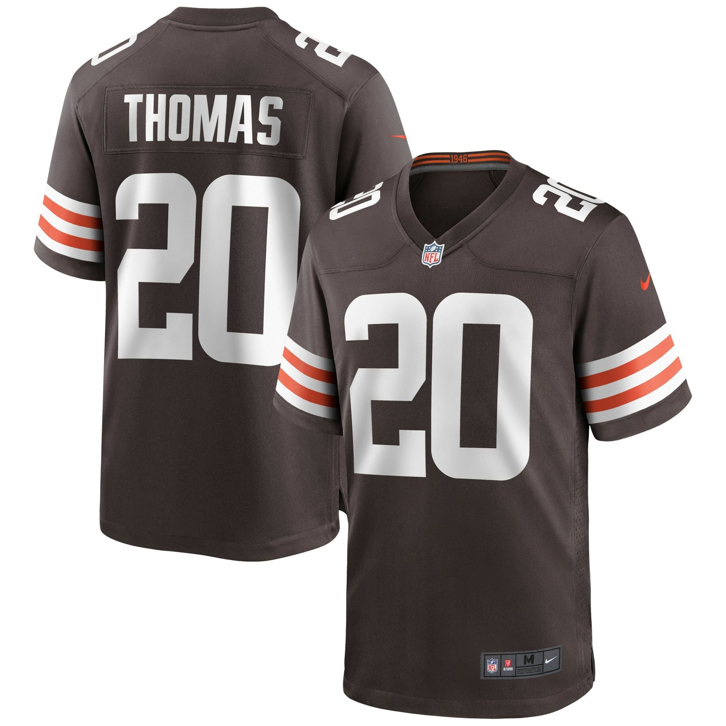 Tavierre Thomas Cleveland Browns Game Jersey - Brown