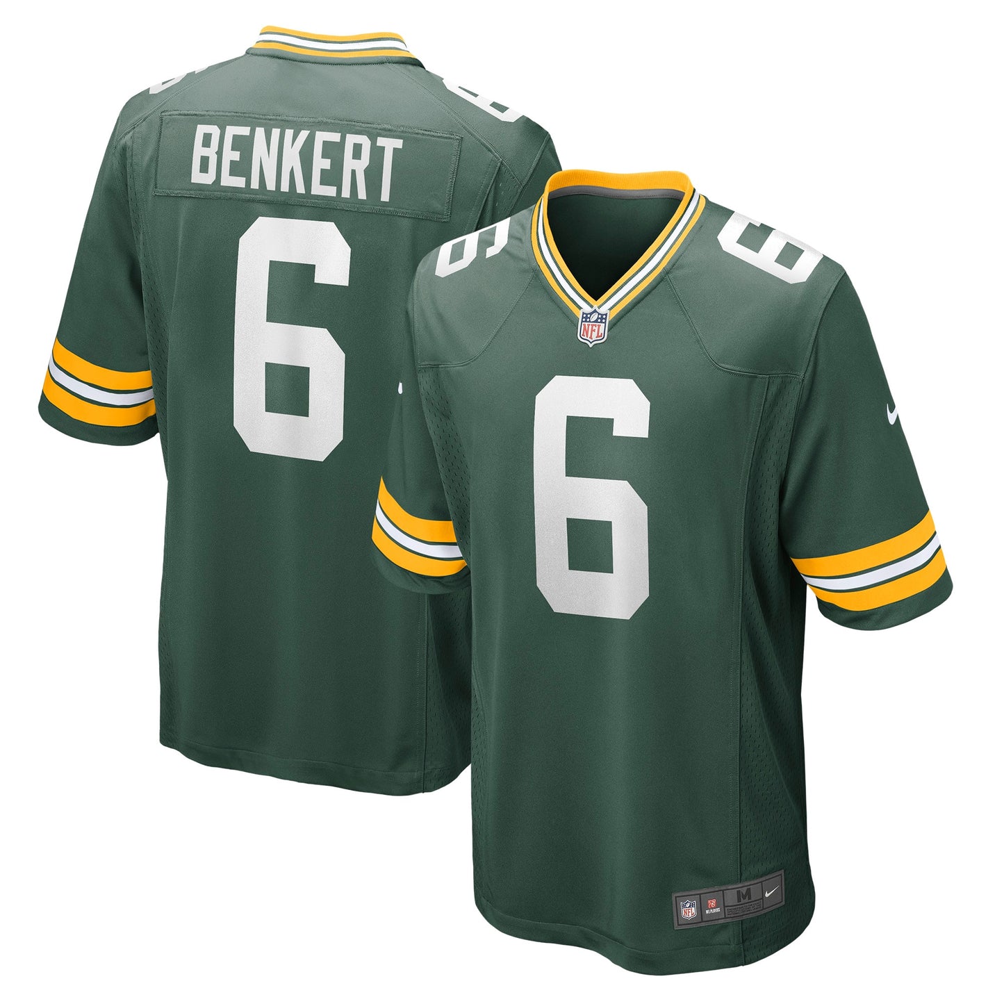 Kurt Benkert Green Bay Packers Player Game Jersey - Green