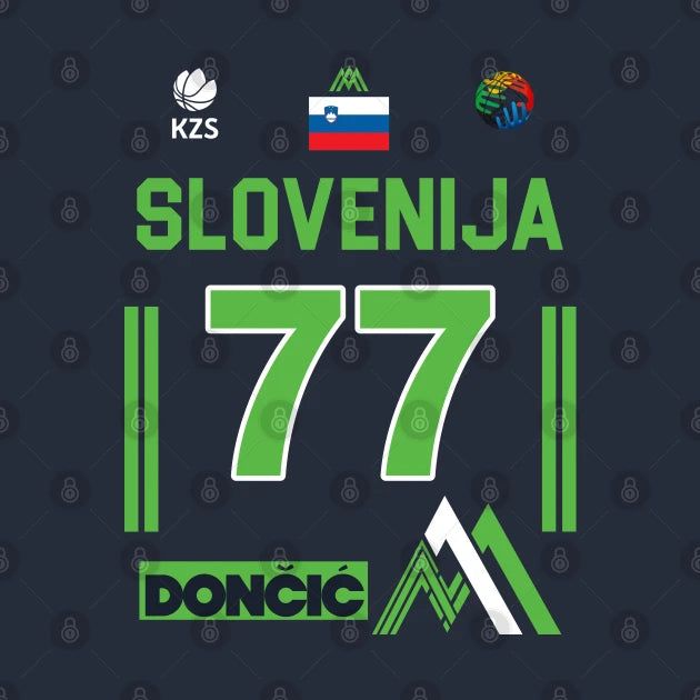 Luka Doncic Slovenija Fan Design T-Shirt