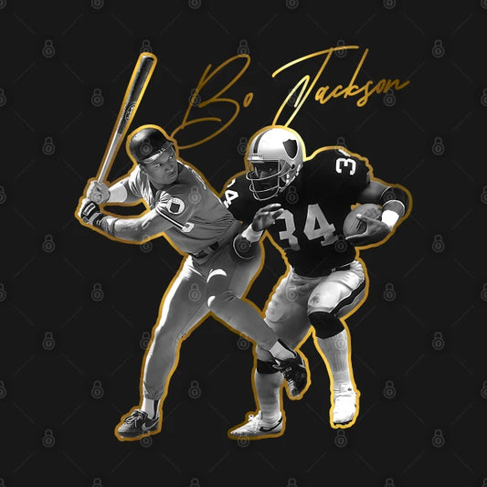 Bo Jackson Gold Tribute T-Shirt