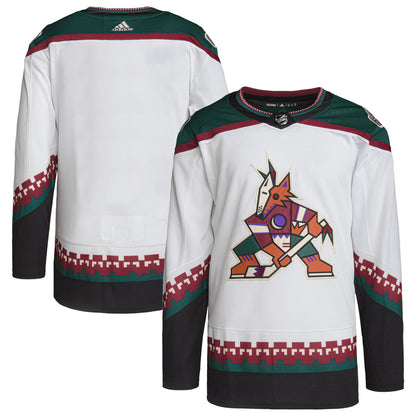 Arizona Coyotes Away Primegreen Authentic Pro Blank Jersey - White