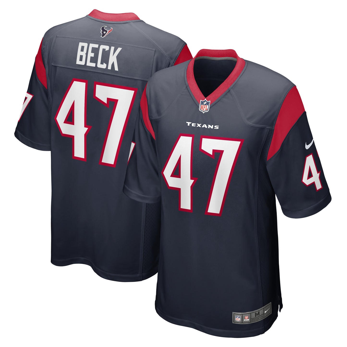 Andrew Beck Houston Texans Game Player Jersey - Navy