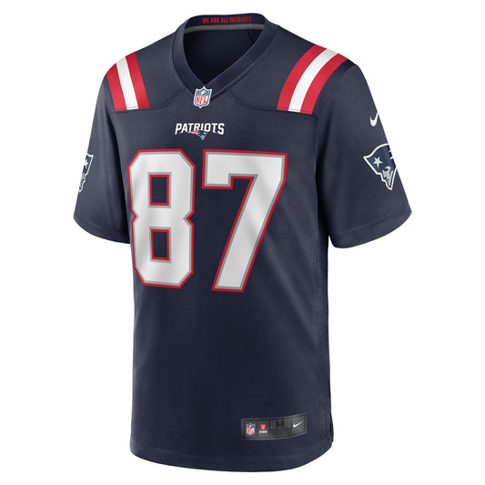 Matt Sokol New England Patriots Game Player Jersey - Navy