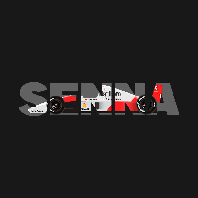 Ayrton Senna'S Mclaren Honda Mp4/6 Illustration T-Shirt
